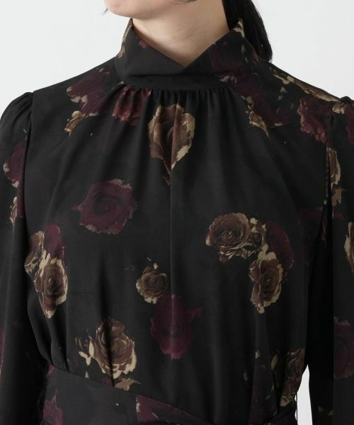 Leilian / レリアン ドレス | 洗えるプリントフレアワンピース【ROCHAS Premiere】【ERICA】 | 詳細8