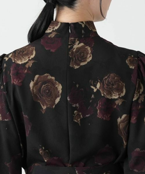 Leilian / レリアン ドレス | 洗えるプリントフレアワンピース【ROCHAS Premiere】【ERICA】 | 詳細9