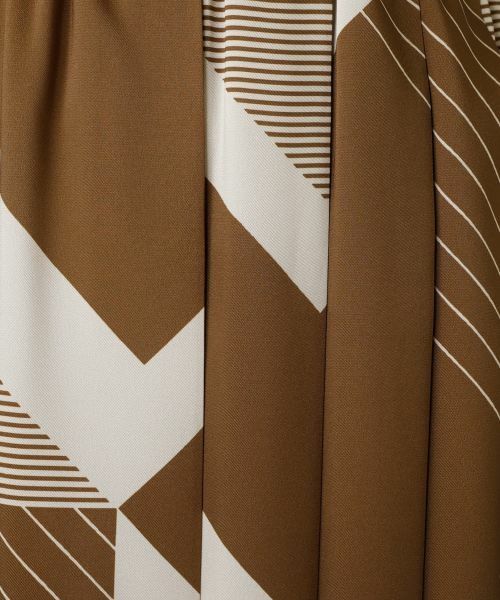 Leilian / レリアン ドレス | 幾何学柄フレアワンピース【ROCHAS Premiere】 | 詳細19