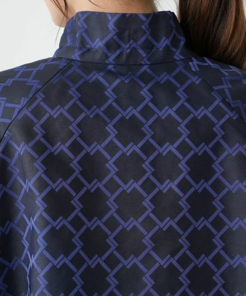 Leilian / レリアン その他アウター | 幾何学柄スタンドカラー比翼コート【ROCHAS Premiere】【LIMONTA】 | 詳細9