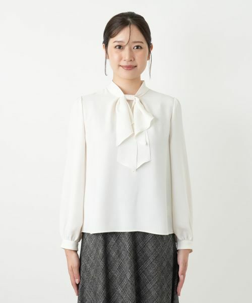 Leilian / レリアン シャツ・ブラウス | ボウタイブラウス【ROCHAS Premiere】 | 詳細7