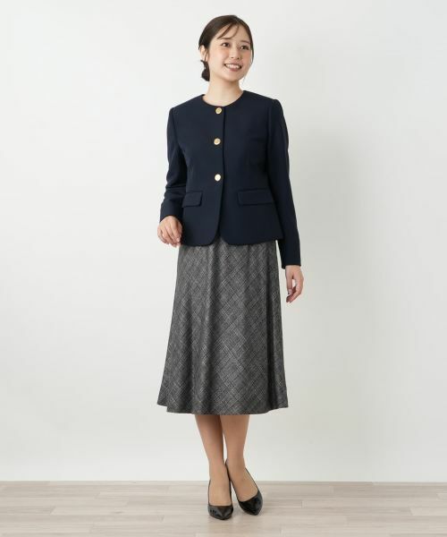 Leilian / レリアン テーラードジャケット | ノーカラージャケット【ROCHAS Premiere】 | 詳細1