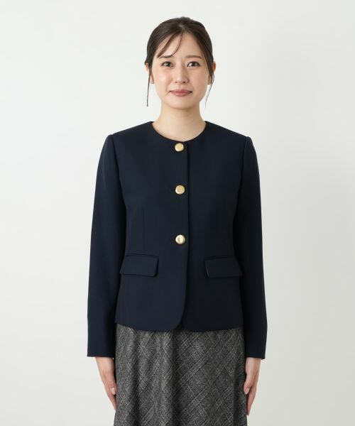 Leilian / レリアン テーラードジャケット | ノーカラージャケット【ROCHAS Premiere】 | 詳細4