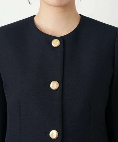 Leilian / レリアン テーラードジャケット | ノーカラージャケット【ROCHAS Premiere】 | 詳細7