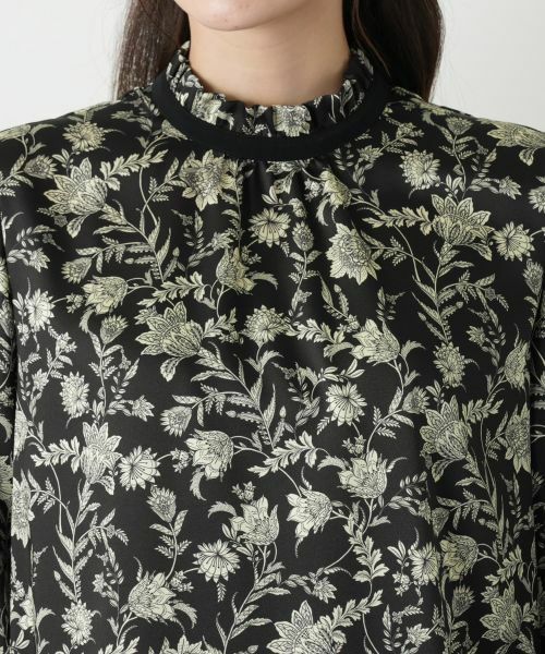 Leilian / レリアン シャツ・ブラウス | ボタニカル柄フリルブラウス【ROCHAS Premiere】 | 詳細7