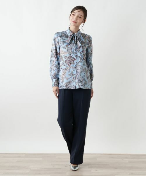 Leilian / レリアン シャツ・ブラウス | ペイズリーボウタイブラウス【ROCHAS Premiere】 | 詳細1