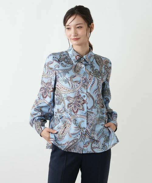 Leilian / レリアン シャツ・ブラウス | ペイズリーボウタイブラウス【ROCHAS Premiere】 | 詳細7