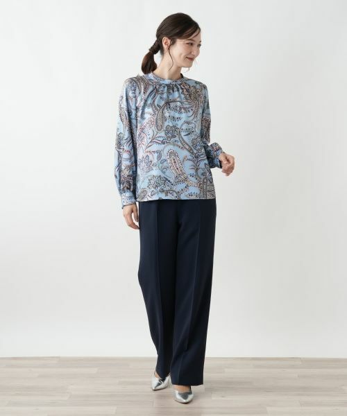 Leilian / レリアン シャツ・ブラウス | ペイズリーハイネックブラウス【ROCHAS Premiere】 | 詳細1