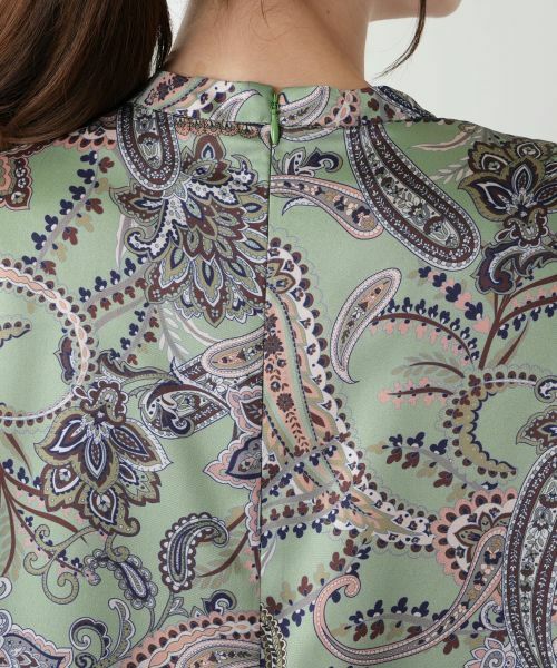 Leilian / レリアン シャツ・ブラウス | ペイズリーハイネックブラウス【ROCHAS Premiere】 | 詳細11