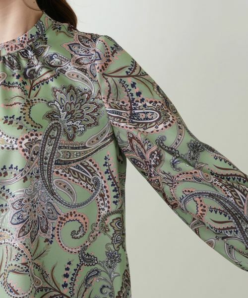 Leilian / レリアン シャツ・ブラウス | ペイズリーハイネックブラウス【ROCHAS Premiere】 | 詳細12