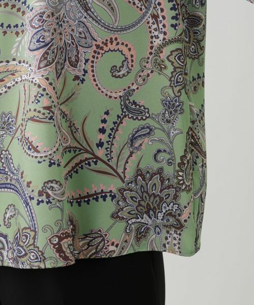 Leilian / レリアン シャツ・ブラウス | ペイズリーハイネックブラウス【ROCHAS Premiere】 | 詳細13