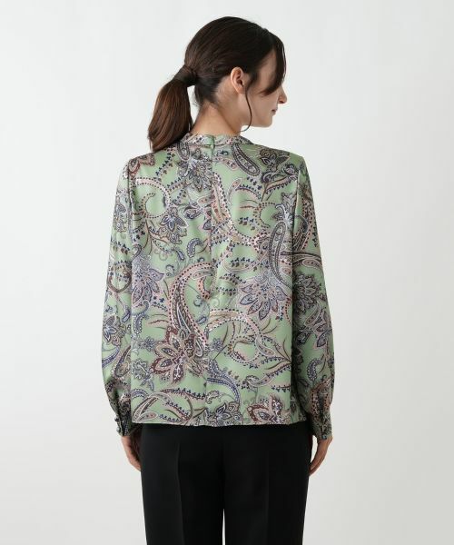 Leilian / レリアン シャツ・ブラウス | ペイズリーハイネックブラウス【ROCHAS Premiere】 | 詳細9