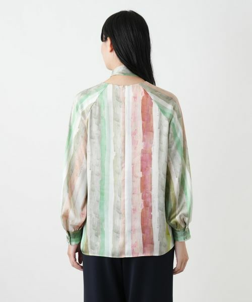 Leilian / レリアン シャツ・ブラウス | プリントボウタイブラウス【ROCHAS Premiere】 | 詳細7