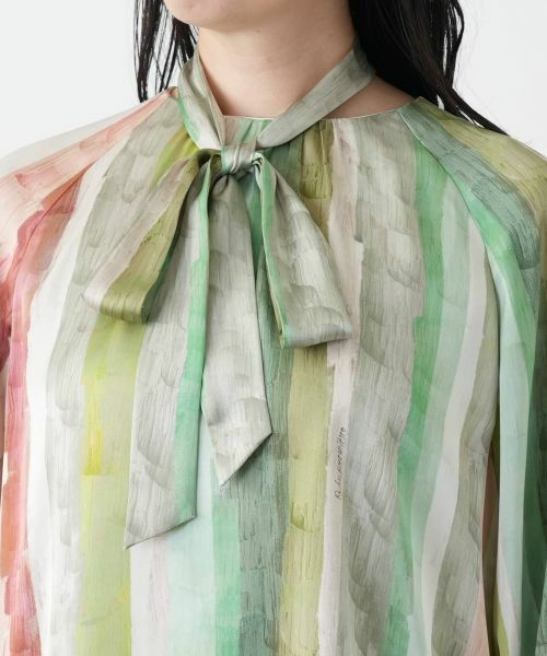 Leilian / レリアン シャツ・ブラウス | プリントボウタイブラウス【ROCHAS Premiere】 | 詳細8