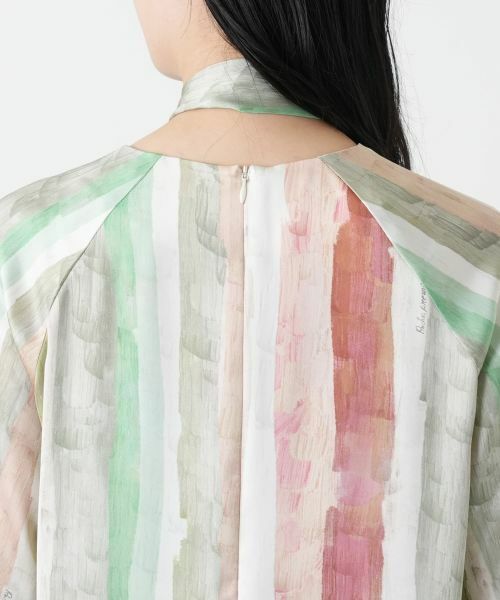 Leilian / レリアン シャツ・ブラウス | プリントボウタイブラウス【ROCHAS Premiere】 | 詳細9