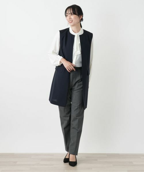 Leilian / レリアン テーラードジャケット | ロングベスト【ROCHAS Premiere】 | 詳細1