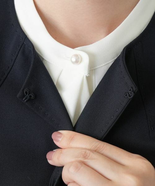 Leilian / レリアン テーラードジャケット | ロングベスト【ROCHAS Premiere】 | 詳細12