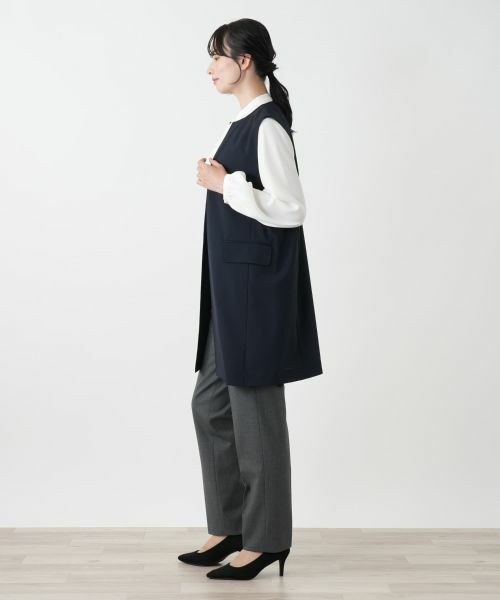 Leilian / レリアン テーラードジャケット | ロングベスト【ROCHAS Premiere】 | 詳細2