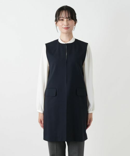 Leilian / レリアン テーラードジャケット | ロングベスト【ROCHAS Premiere】 | 詳細4