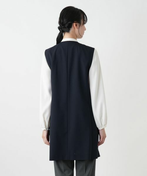 Leilian / レリアン テーラードジャケット | ロングベスト【ROCHAS Premiere】 | 詳細6