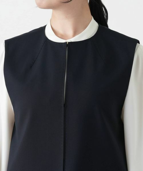 Leilian / レリアン テーラードジャケット | ロングベスト【ROCHAS Premiere】 | 詳細7