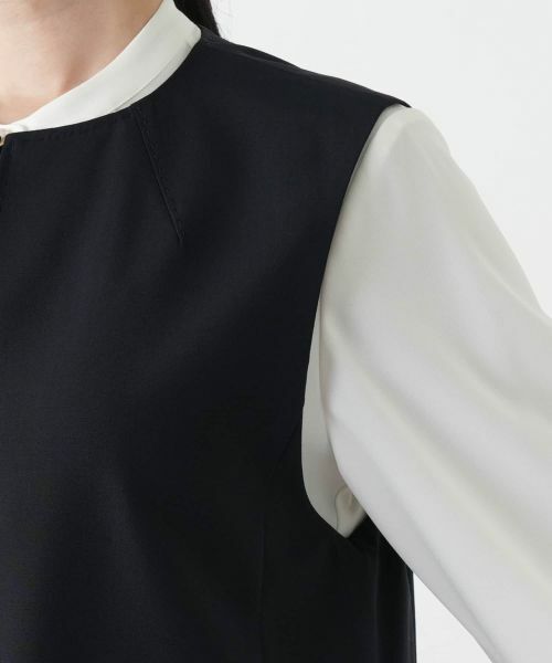 Leilian / レリアン テーラードジャケット | ロングベスト【ROCHAS Premiere】 | 詳細9