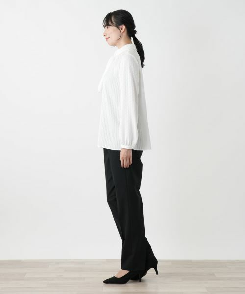 Leilian / レリアン シャツ・ブラウス | ストライプボウタイブラウス【ROCHAS Premiere】 | 詳細2