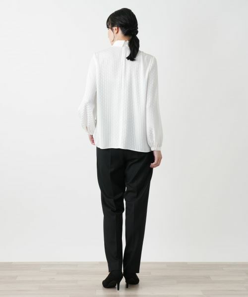 Leilian / レリアン シャツ・ブラウス | ストライプボウタイブラウス【ROCHAS Premiere】 | 詳細3
