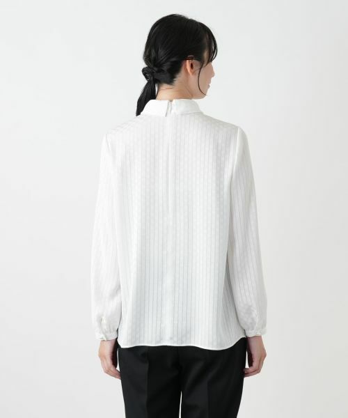 Leilian / レリアン シャツ・ブラウス | ストライプボウタイブラウス【ROCHAS Premiere】 | 詳細6