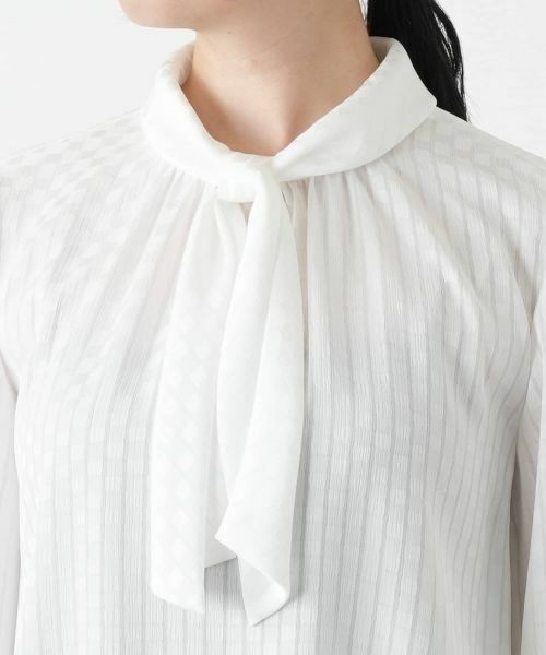 Leilian / レリアン シャツ・ブラウス | ストライプボウタイブラウス【ROCHAS Premiere】 | 詳細7