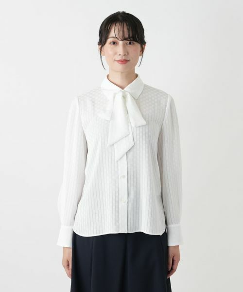 Leilian / レリアン シャツ・ブラウス | ボウタイブラウス【ROCHAS Premiere】 | 詳細5