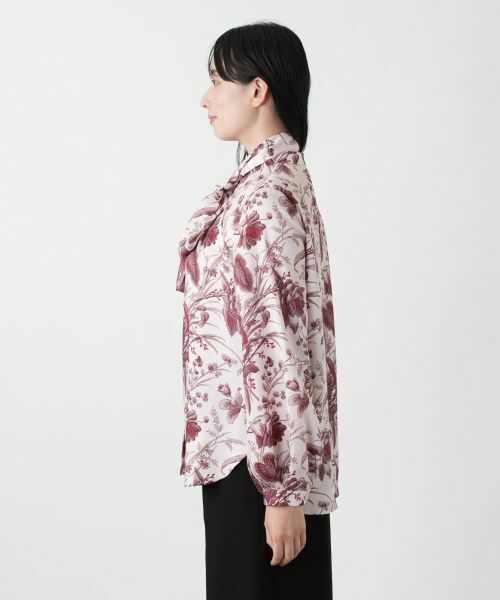 Leilian / レリアン シャツ・ブラウス | プリントボウタイブラウス【ROCHAS Premiere】【ERICA】 | 詳細6