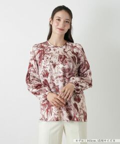 Leilian / レリアン シャツ・ブラウス | ボタニカルプリントブラウス【ROCHAS Premiere】【ERICA】