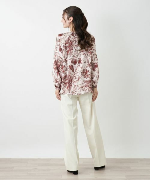 Leilian / レリアン シャツ・ブラウス | ボタニカルプリントブラウス【ROCHAS Premiere】【ERICA】 | 詳細3