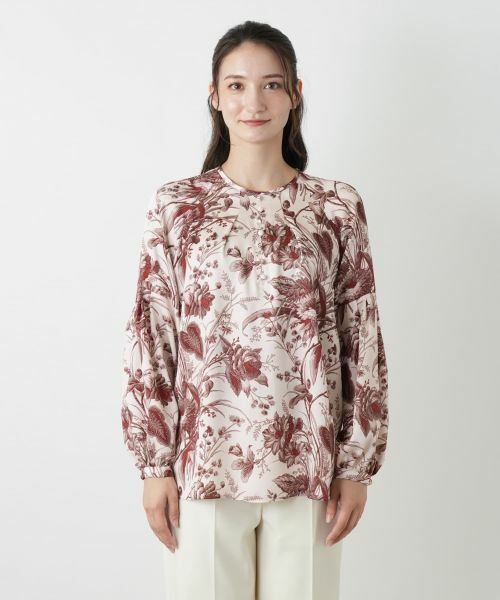 Leilian / レリアン シャツ・ブラウス | ボタニカルプリントブラウス【ROCHAS Premiere】【ERICA】 | 詳細4