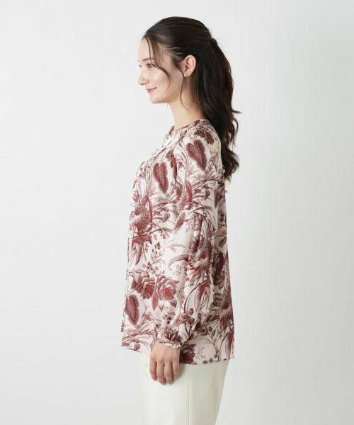 Leilian / レリアン シャツ・ブラウス | ボタニカルプリントブラウス【ROCHAS Premiere】【ERICA】 | 詳細5
