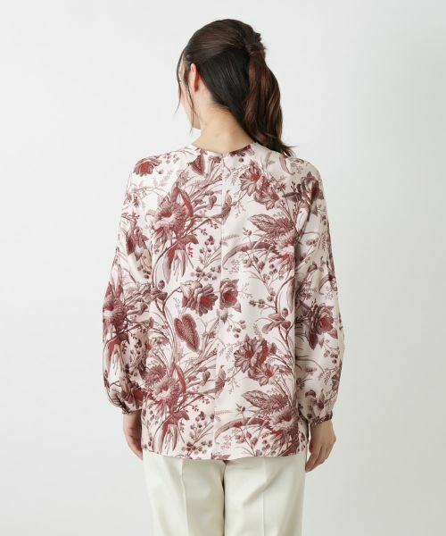 Leilian / レリアン シャツ・ブラウス | ボタニカルプリントブラウス【ROCHAS Premiere】【ERICA】 | 詳細6