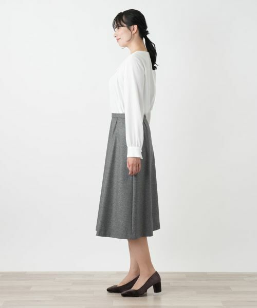 Leilian / レリアン ミニ・ひざ丈スカート | ミディ丈フレアスカート【ROCHAS Premiere】 | 詳細2