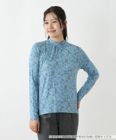 Leilian / レリアン カットソー | プリントハイネックカットソー【Leilian WHITE LABEL】