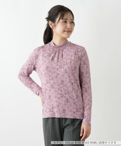 Leilian / レリアン カットソー | プリントハイネックカットソー【Leilian WHITE LABEL】