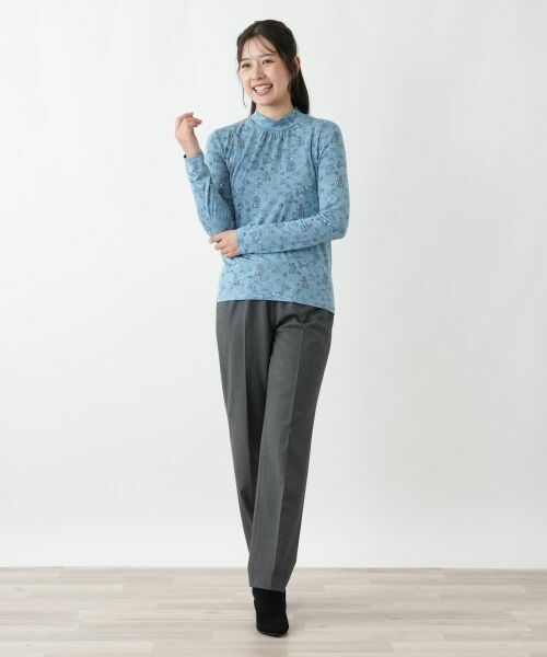 Leilian / レリアン カットソー | プリントハイネックカットソー【Leilian WHITE LABEL】 | 詳細1