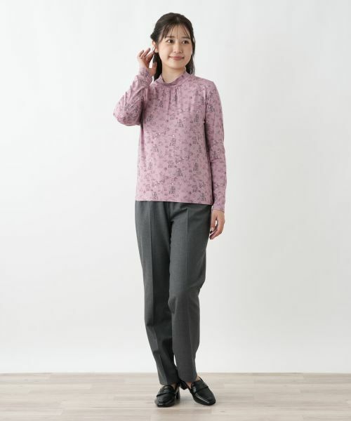 Leilian / レリアン カットソー | プリントハイネックカットソー【Leilian WHITE LABEL】 | 詳細4