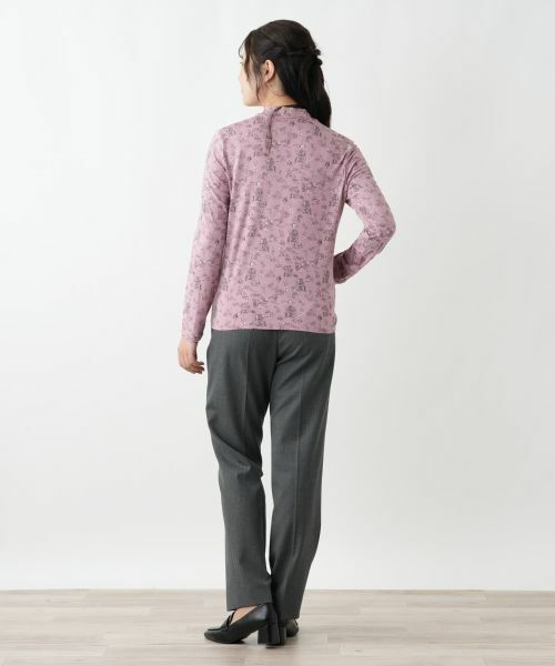 Leilian / レリアン カットソー | プリントハイネックカットソー【Leilian WHITE LABEL】 | 詳細6