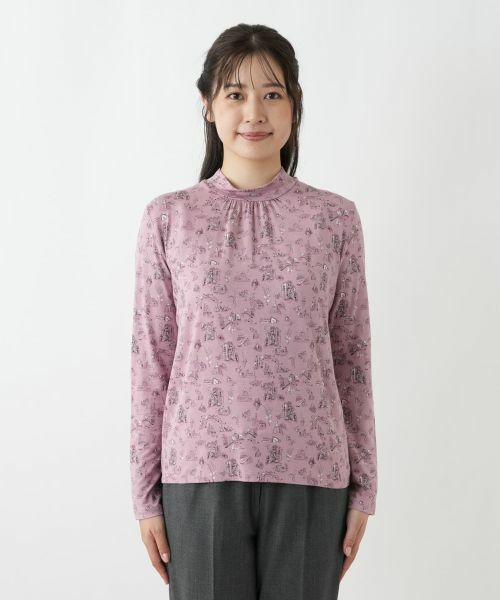 Leilian / レリアン カットソー | プリントハイネックカットソー【Leilian WHITE LABEL】 | 詳細7