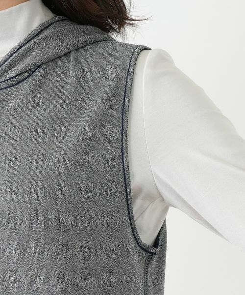 Leilian / レリアン テーラードジャケット | リバーシブルフーデッドベスト【Leilian WHITE LABEL】 | 詳細13