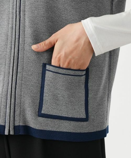 Leilian / レリアン テーラードジャケット | リバーシブルフーデッドベスト【Leilian WHITE LABEL】 | 詳細14