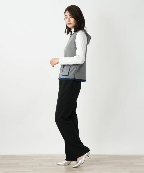 Leilian / レリアン テーラードジャケット | リバーシブルフーデッドベスト【Leilian WHITE LABEL】 | 詳細5