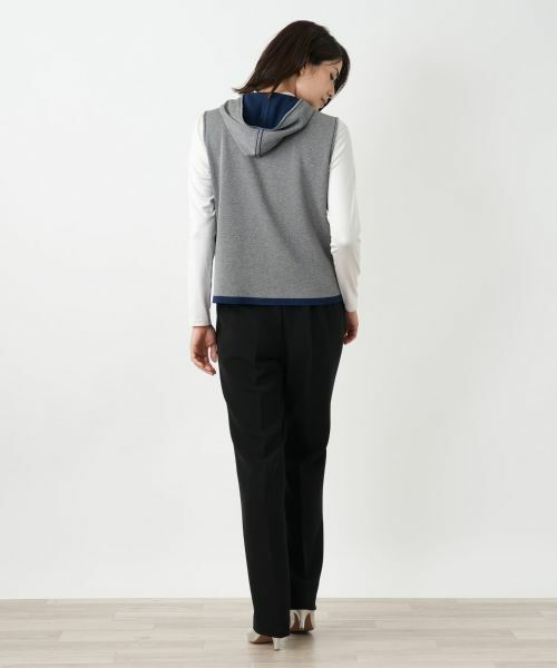 Leilian / レリアン テーラードジャケット | リバーシブルフーデッドベスト【Leilian WHITE LABEL】 | 詳細6