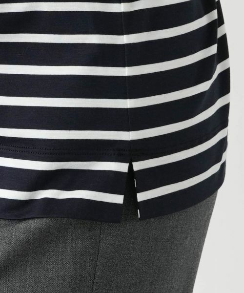 Leilian / レリアン Tシャツ | 刺繍ボーダーカットソー【Leilian WHITE LABEL】 | 詳細14