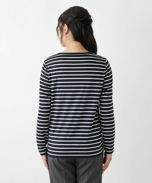 Leilian / レリアン Tシャツ | 刺繍ボーダーカットソー【Leilian WHITE LABEL】 | 詳細9